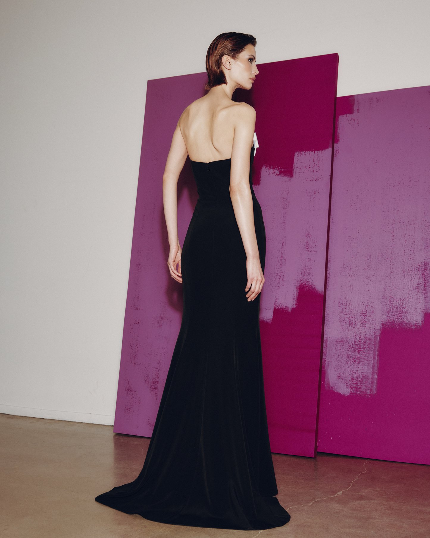 AUDREY+BROOKS River Gown - Black White