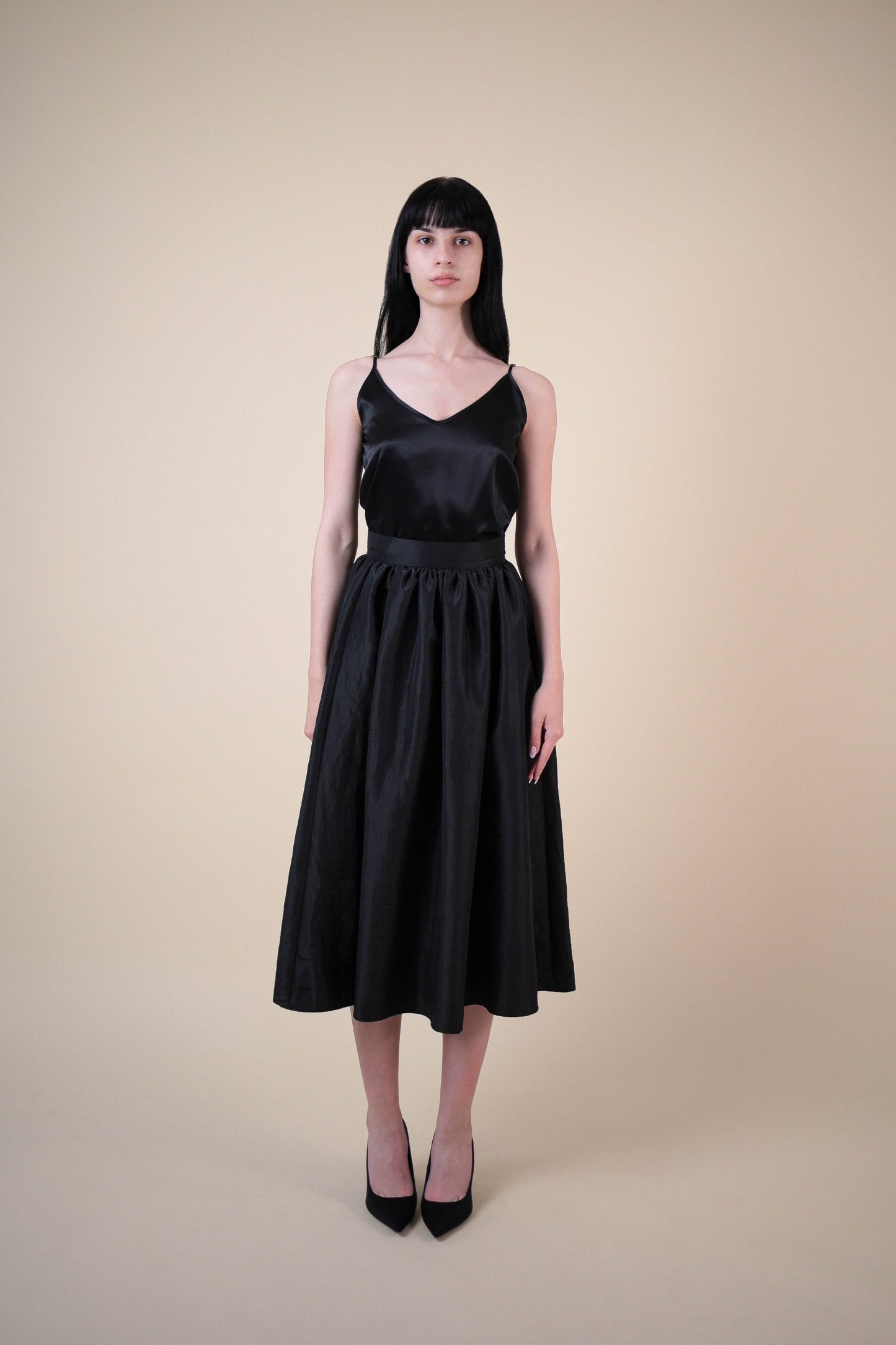EHE Apparel Valentina Maxi Skirt - Black - Bonvion