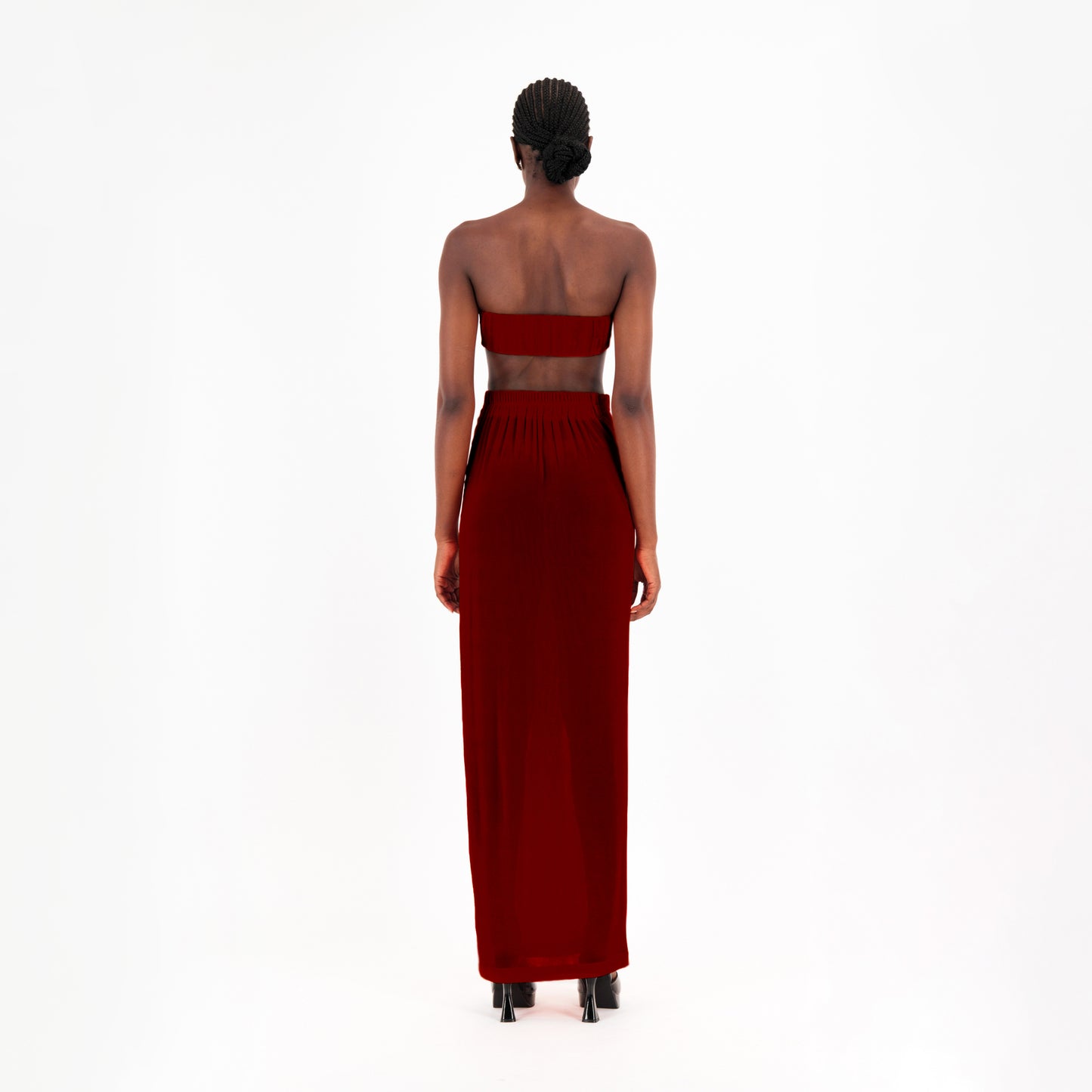 ÚCHÈ Deep V Set - Maroon