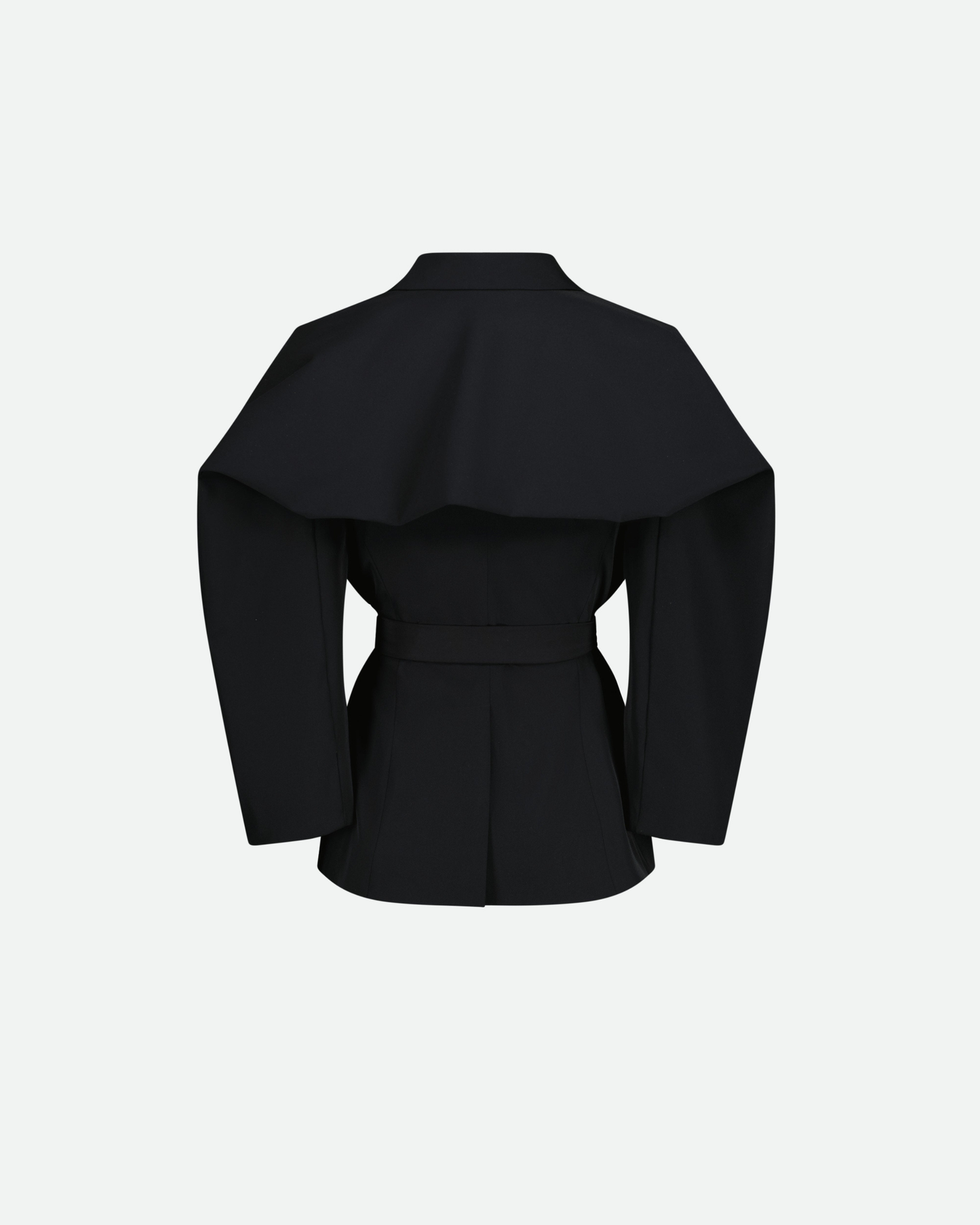 VAILLANT Cinched Waist Technical Blazer - Black