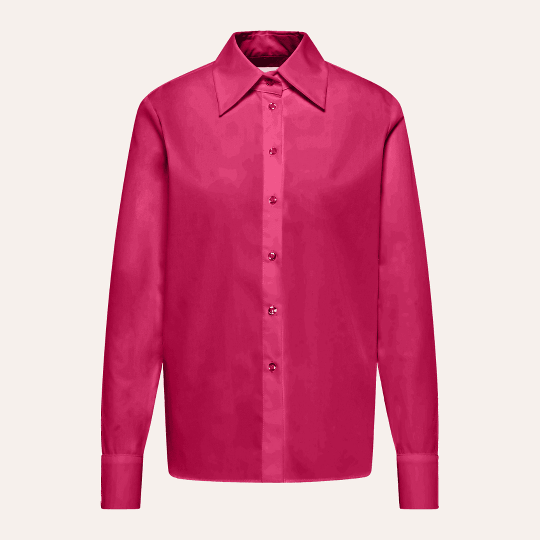 EHE Apparel Elena Oxford Shirt - Fuchsia - Bonvion