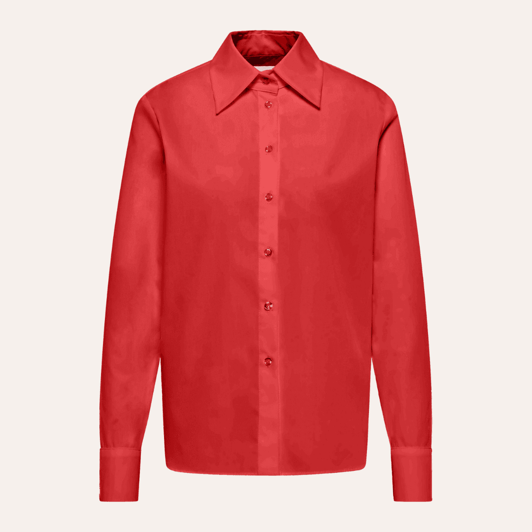 EHE Apparel Elena Oxford Shirt - Red - Bonvion