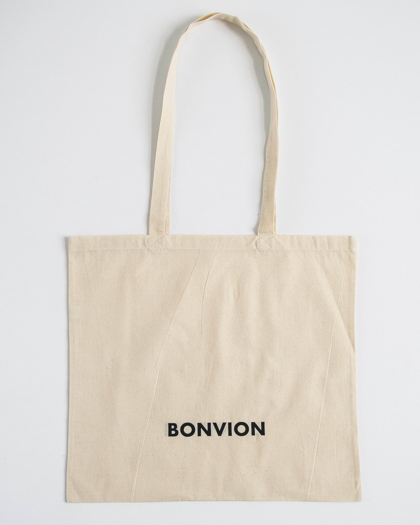 Bonvion Logo printed canvas tote bag - Beige - Bonvion