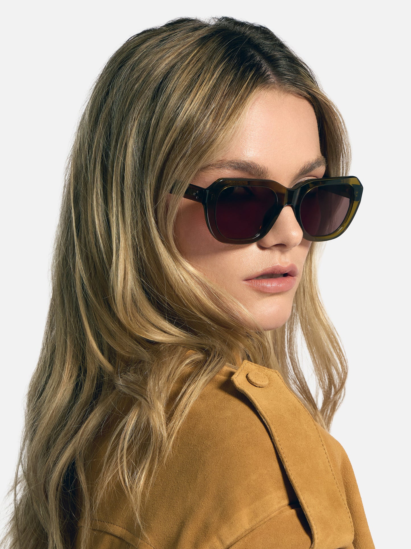 ALAN HAMMOND Ace Sunglasses - Olive Green / Brown