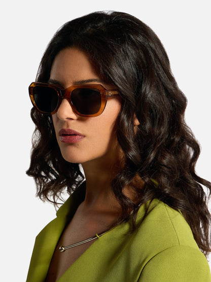 ALAN HAMMOND Ace Sunglasses - Yellow / Grey
