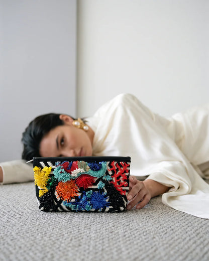 ALLBYB Harmony Aqua clutch - Multi Color