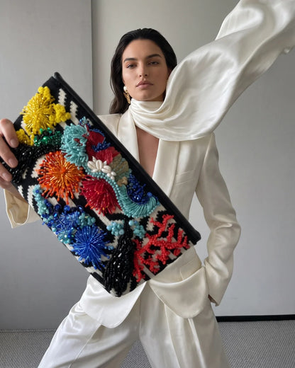 ALLBYB Harmony Aqua clutch - Multi Color