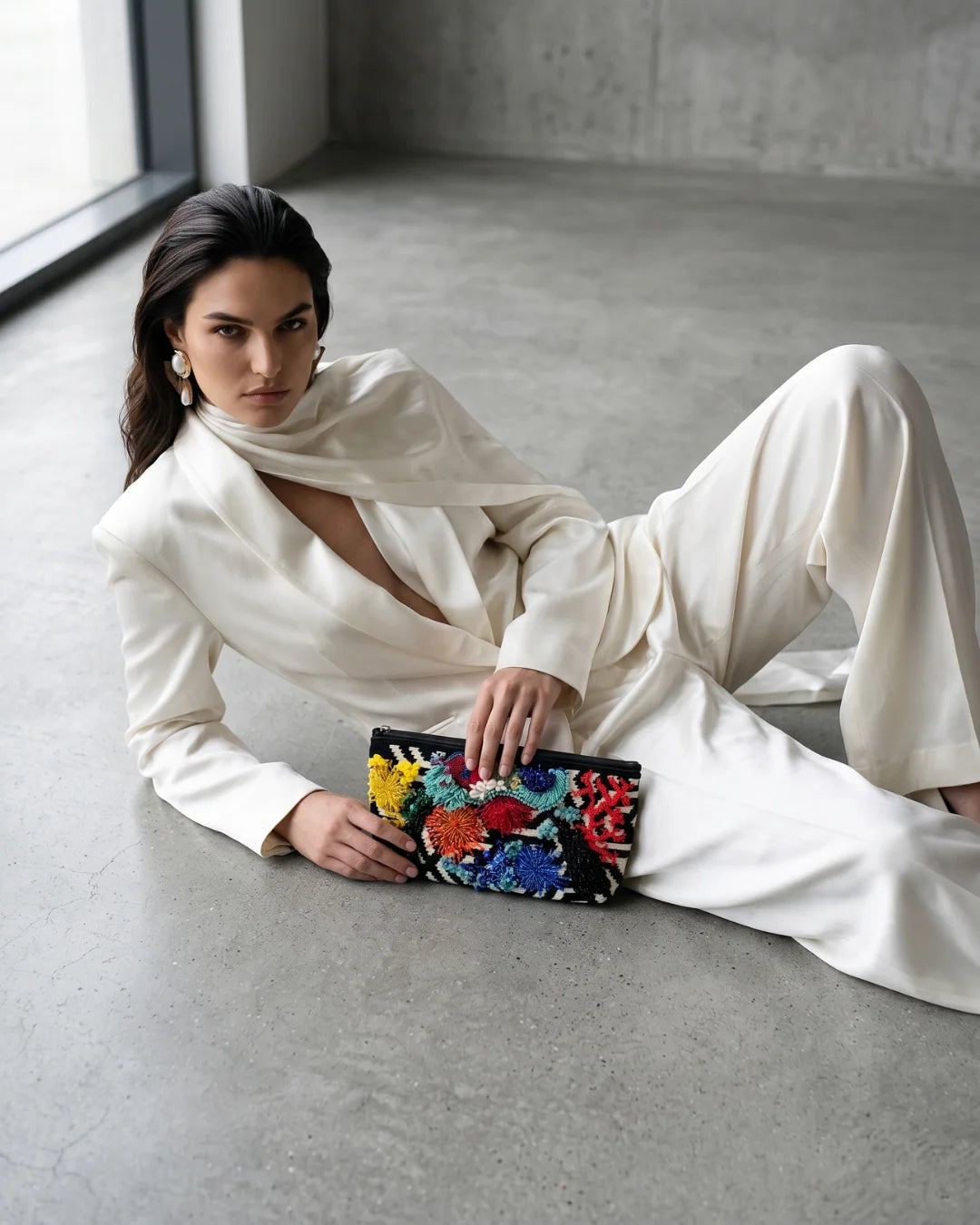 ALLBYB Harmony Aqua clutch - Multi Color