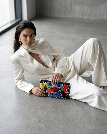 ALLBYB Harmony Aqua clutch - Multi Color