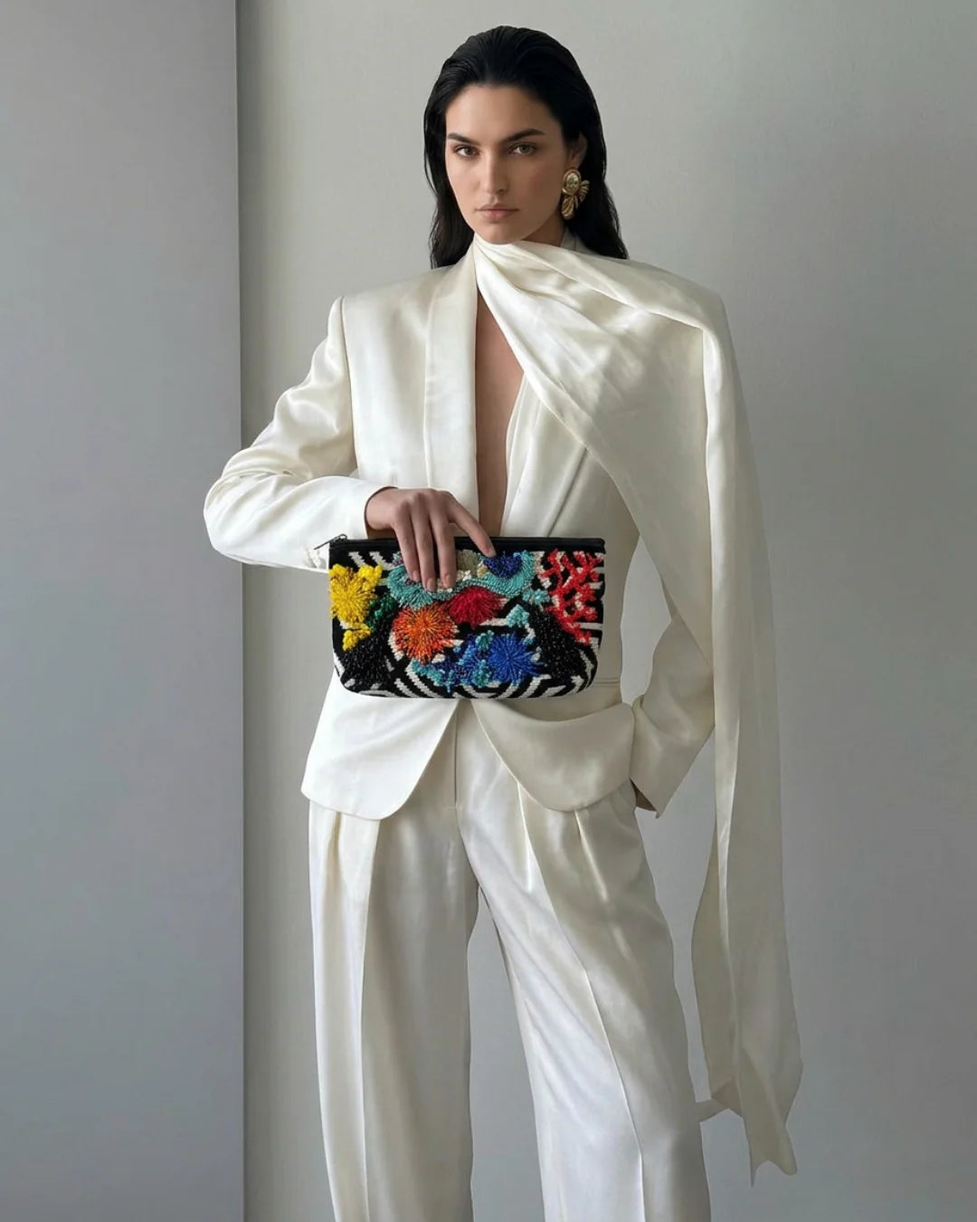 ALLBYB Harmony Aqua clutch - Multi Color