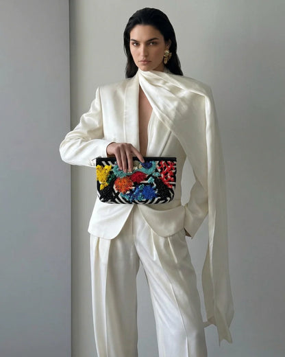 ALLBYB Harmony Aqua clutch - Multi Color