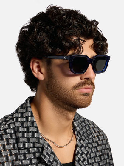 ALAN HAMMOND Ardmore Sunglasses - Blue / Grey