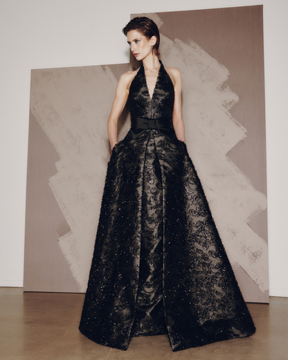 AUDREY+BROOKS Paige Gown - Black