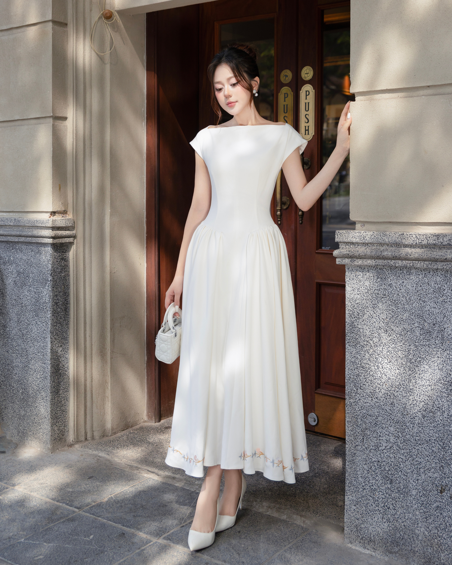 CHITAL Amara Gown - Ivory