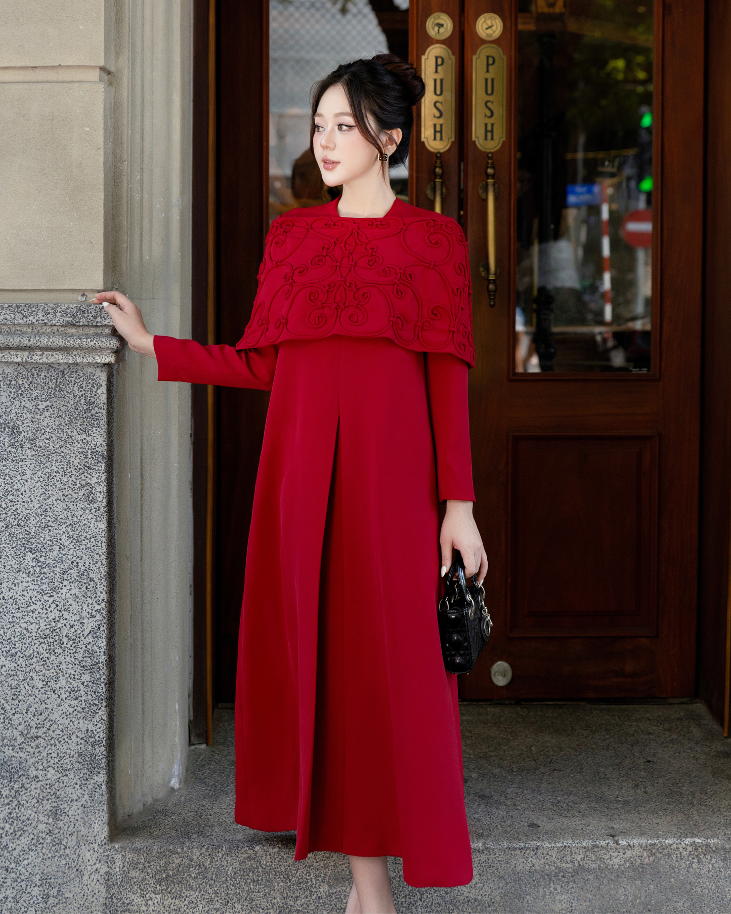CHITAL Eliana Gown - Burgundy
