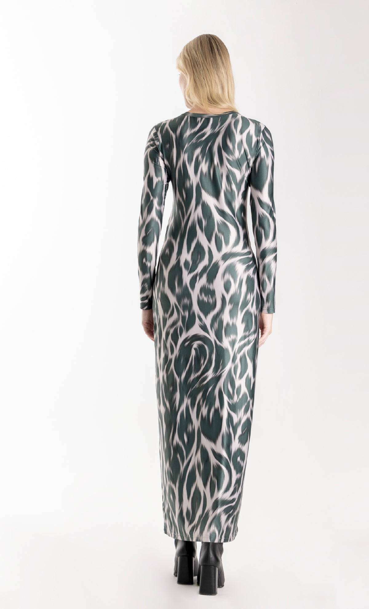 ESPECIA Budana Dress - Green/Leopard