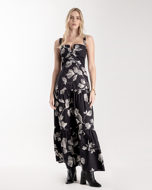 ESPECIA Mandevilla Dress- Black