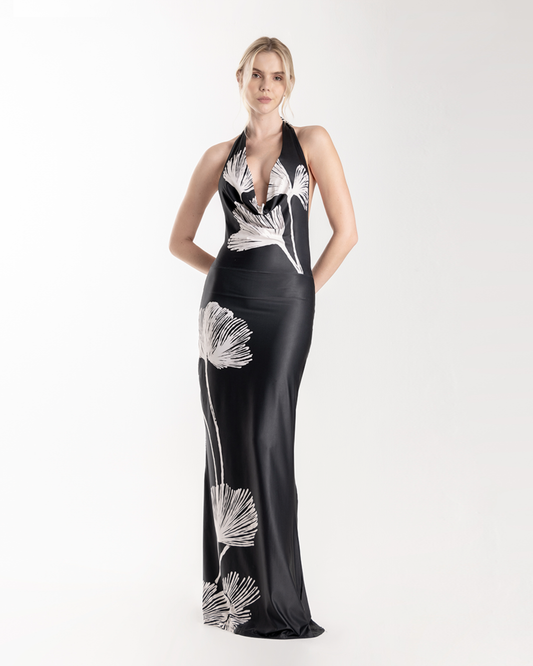 ESPECIA Moonflower Dress- Black