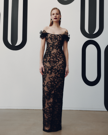 FRASCARA Eve Gown - Black