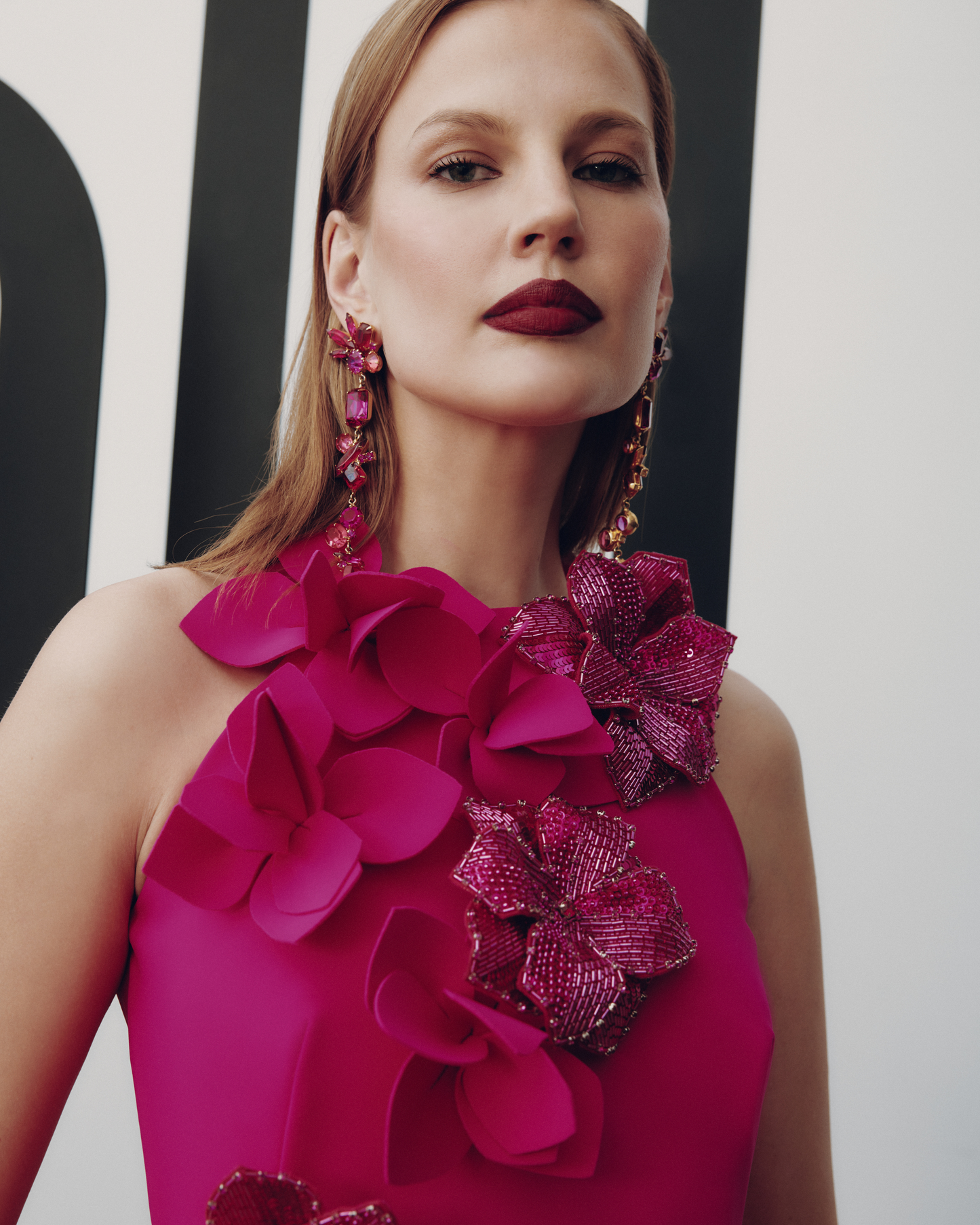 FRASCARA Poppy Gown - Fuchsia