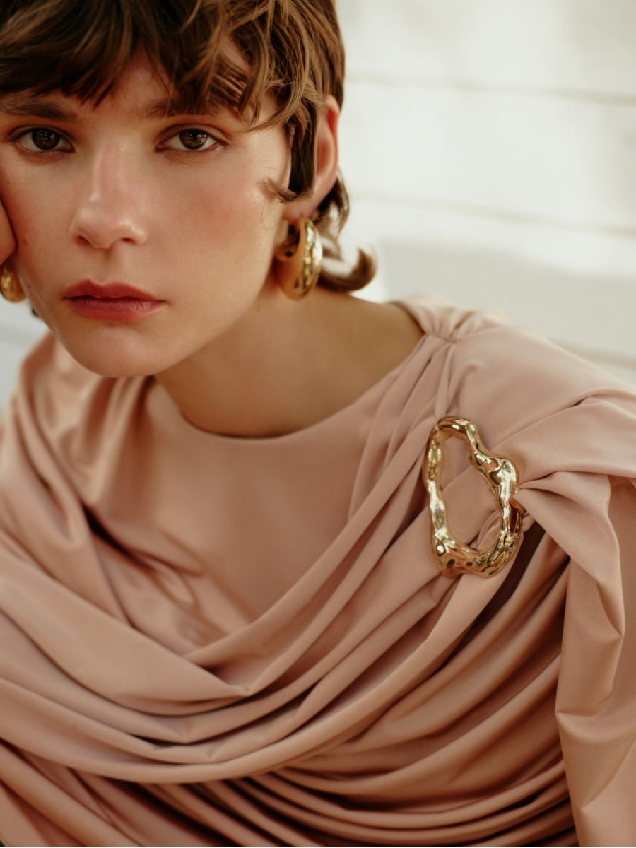 GIGII'S Andora Dress - Rose Beige