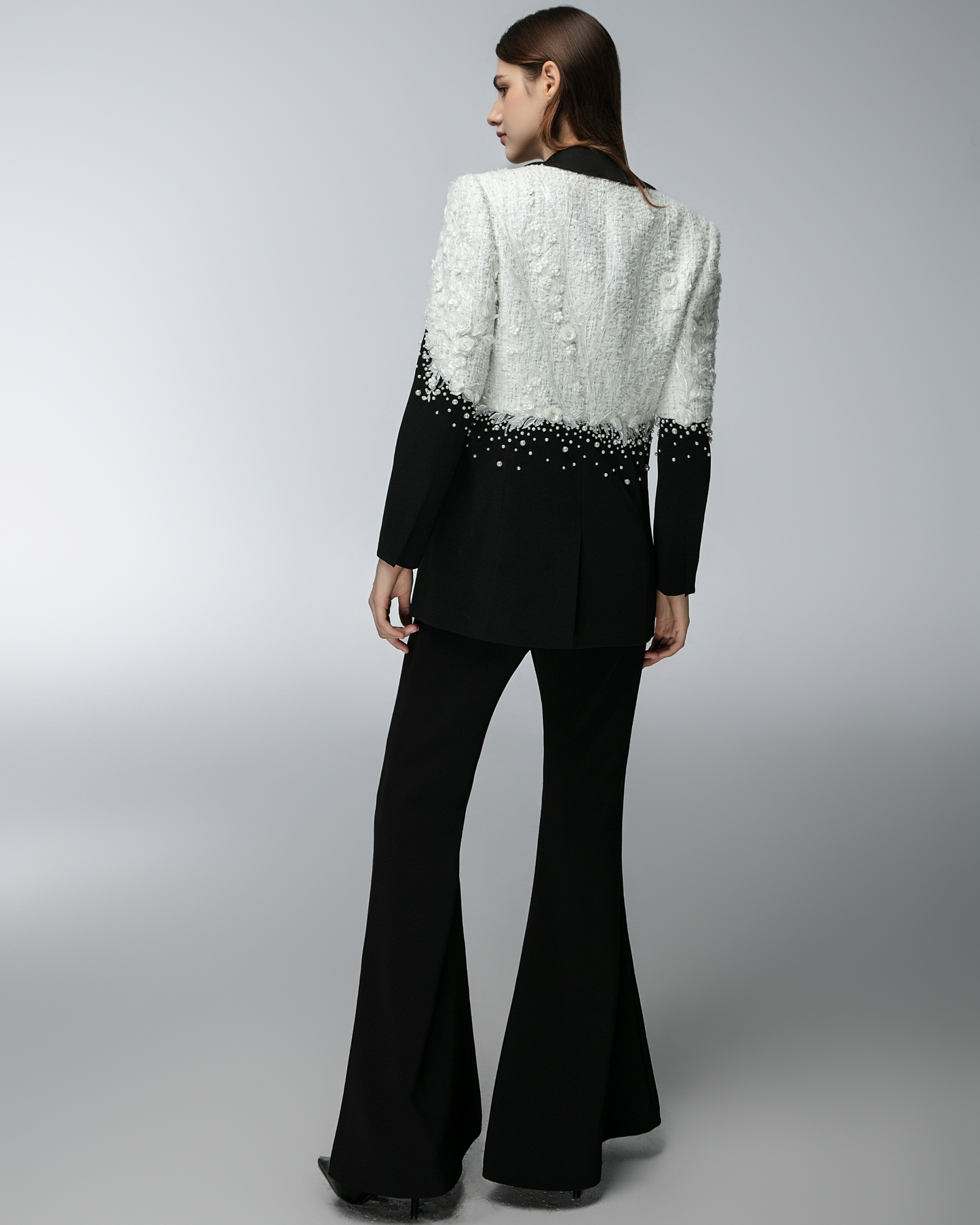 JessieQ Nora Blazer - Black/White