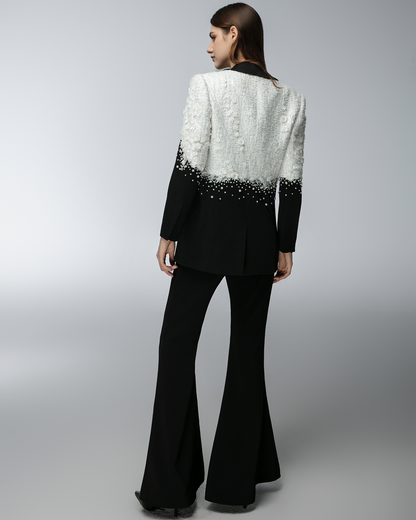 JessieQ Nora Blazer - Black/White