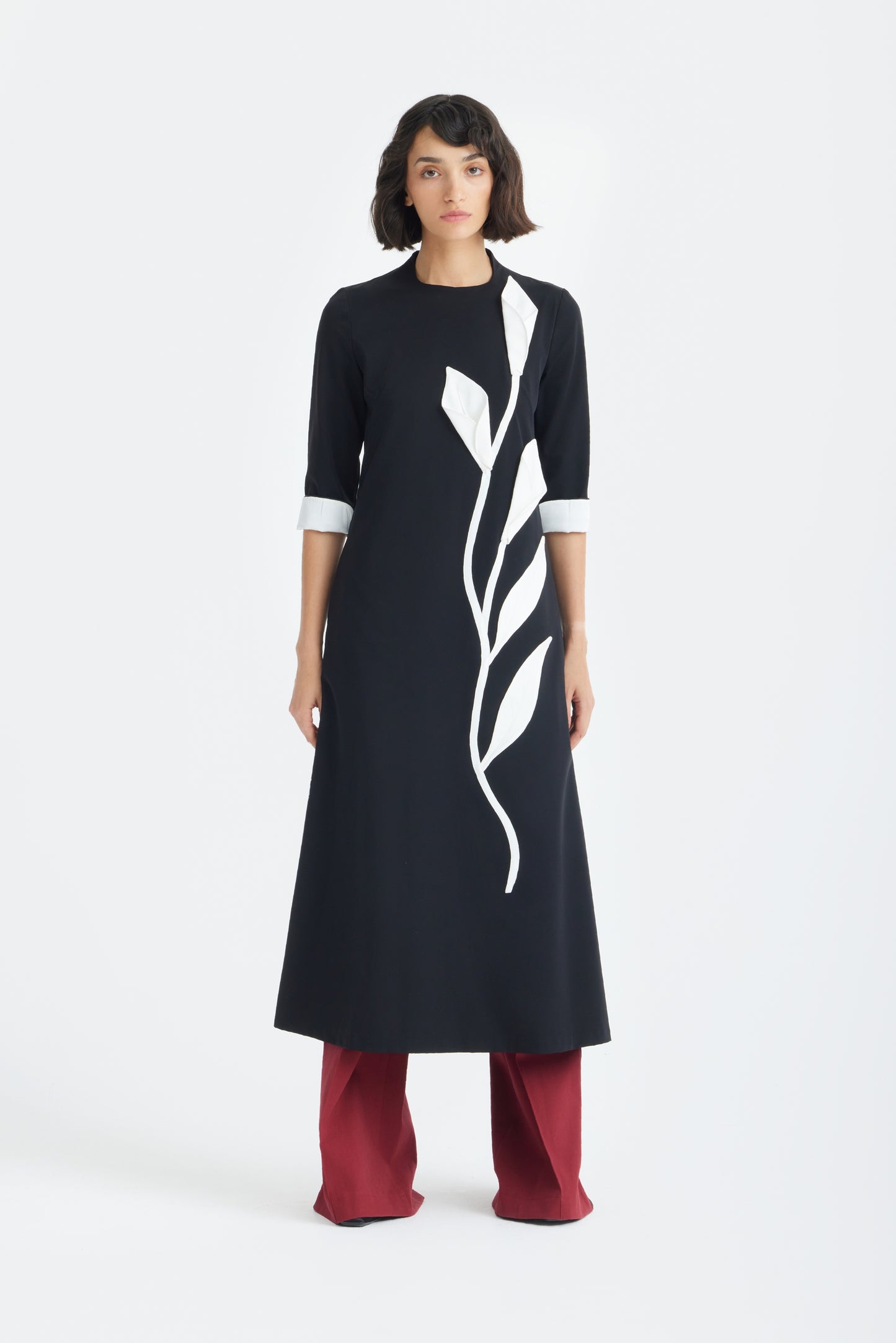 JULIA ALLERT Art-Inspired Midi Dress - Black