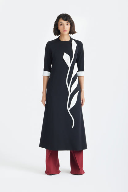 JULIA ALLERT Art-Inspired Midi Dress - Black