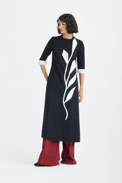 JULIA ALLERT Art-Inspired Midi Dress - Black