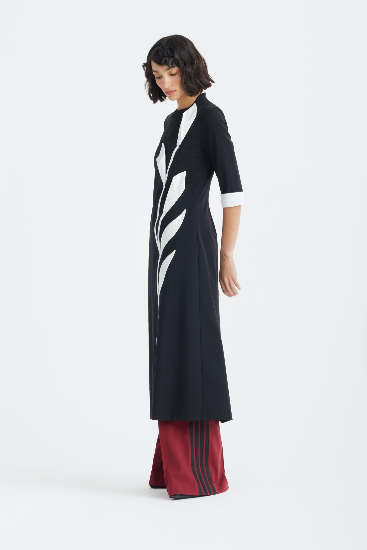 JULIA ALLERT Art-Inspired Midi Dress - Black