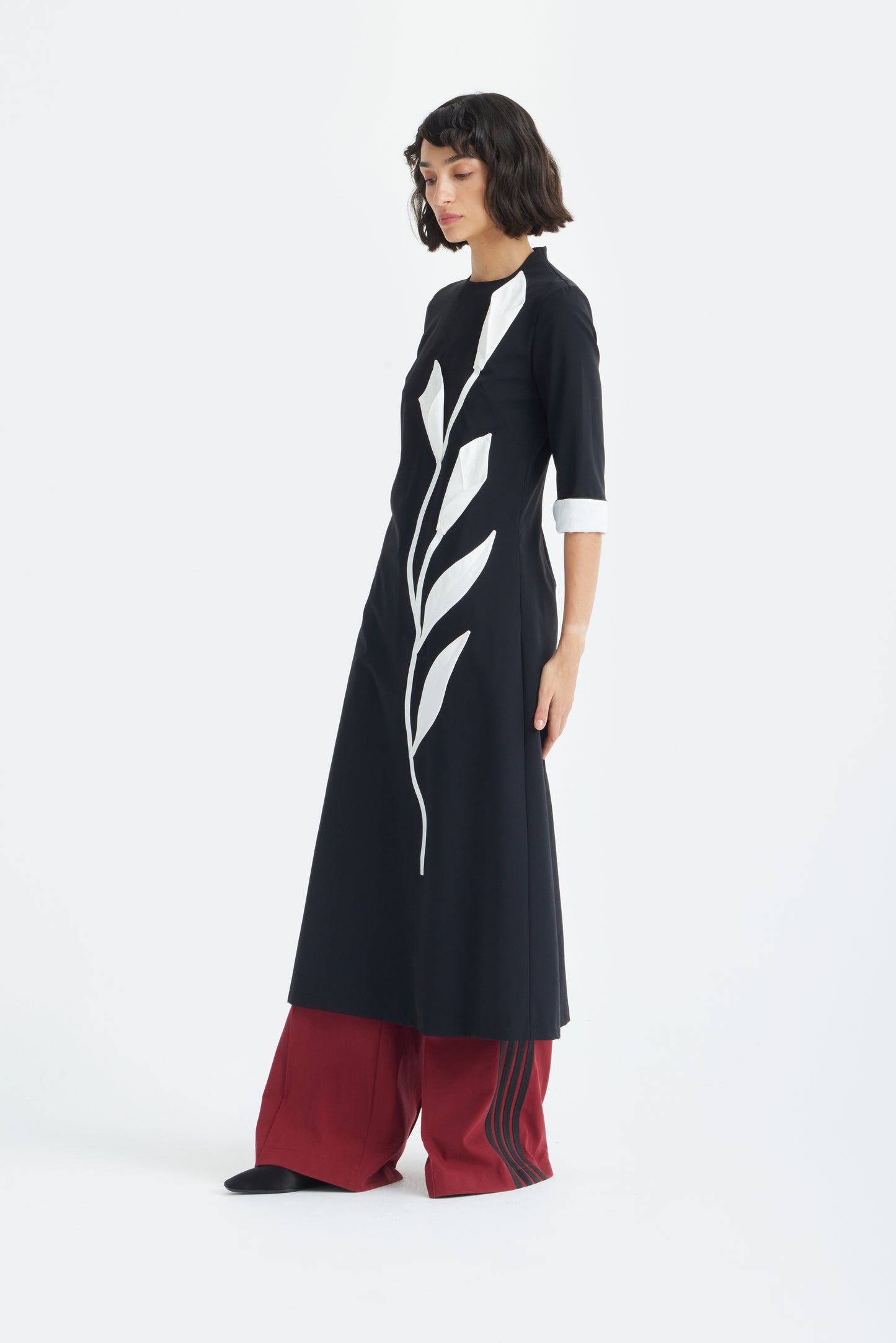 JULIA ALLERT Art-Inspired Midi Dress - Black