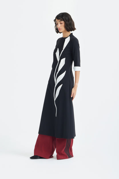 JULIA ALLERT Art-Inspired Midi Dress - Black