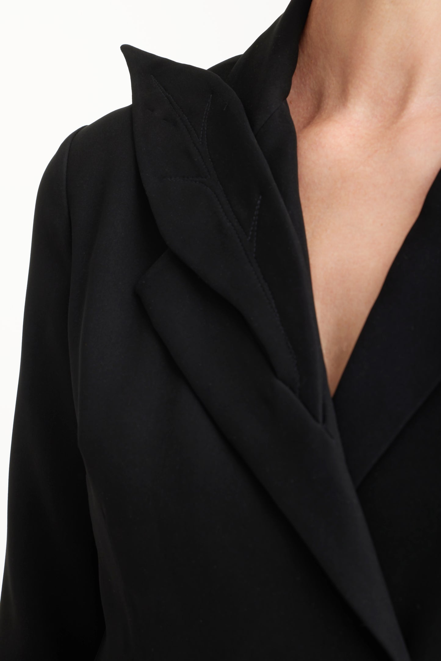 JULIA ALLERT Modern Tailored Maxi Blazer Dress - Black