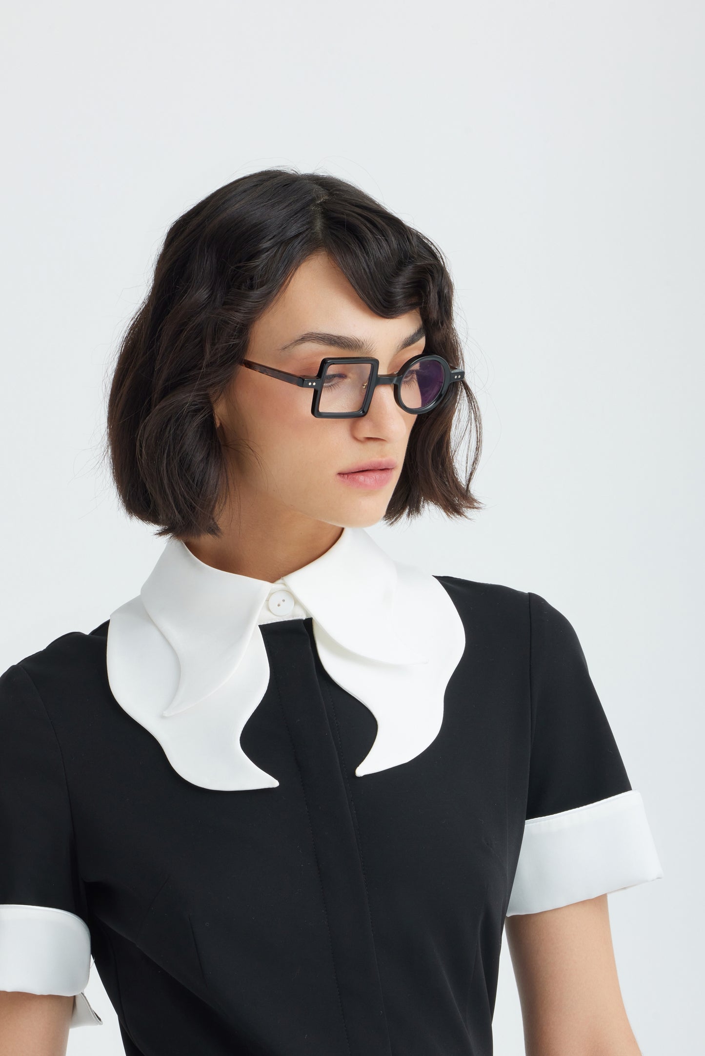 JULIA ALLERT Polished Midi Dress - Black