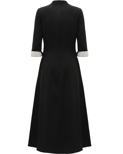 JULIA ALLERT Art-Inspired Midi Dress - Black