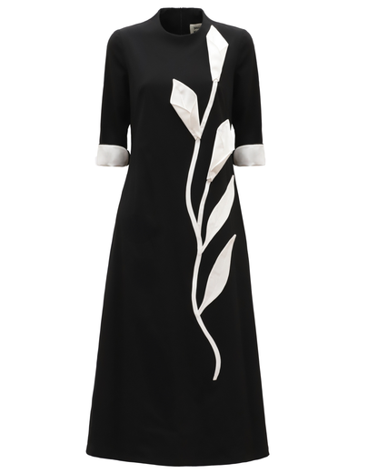 JULIA ALLERT Art-Inspired Midi Dress - Black