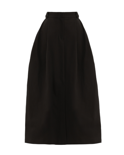 JULIA ALLERT Casual A-Line Maxi Skirt - Black