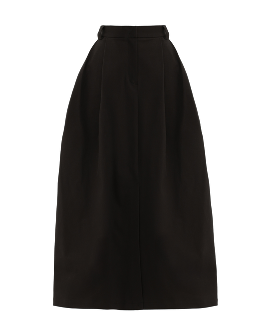 JULIA ALLERT Casual A-Line Maxi Skirt - Black