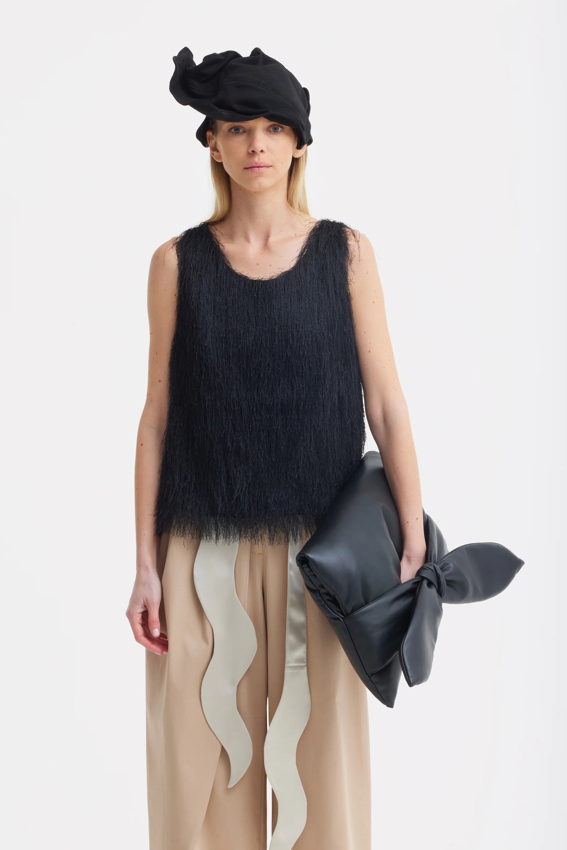 Fringe Sleeveless Women's Summer Top | Julia Allert