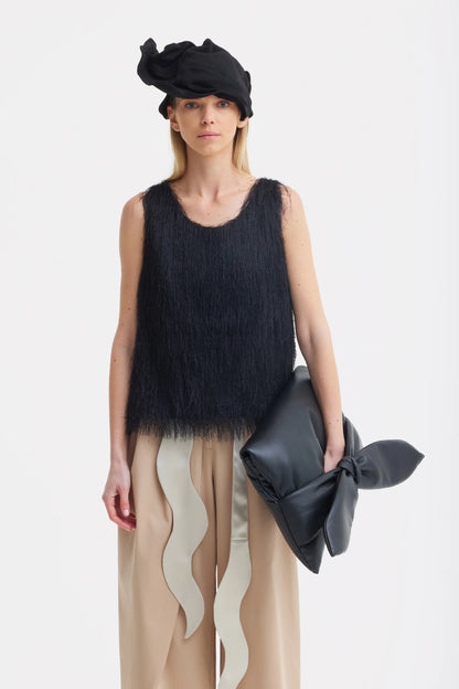 Fringe Sleeveless Women's Summer Top | Julia Allert