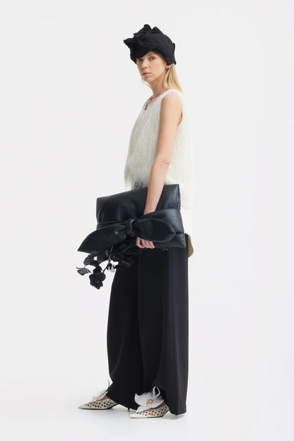 Ivory Fringe Sleeveless Women's Summer Top | Julia Allert