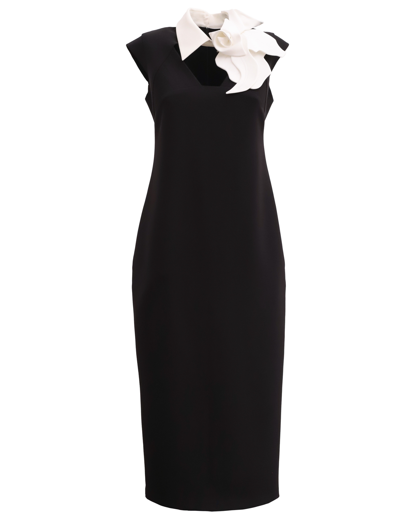 JULIA ALLERT Modern Business Dress With Collar - Black