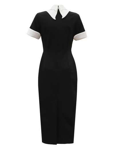 JULIA ALLERT Polished Midi Dress - Black