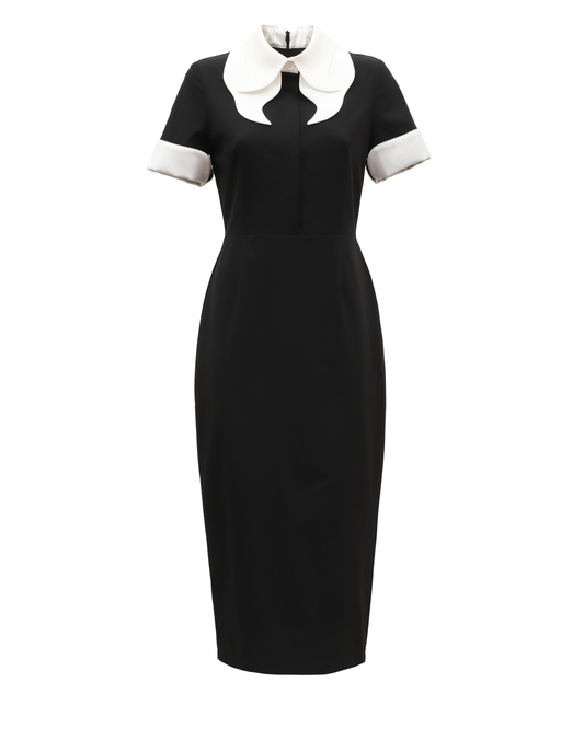 JULIA ALLERT Polished Midi Dress - Black