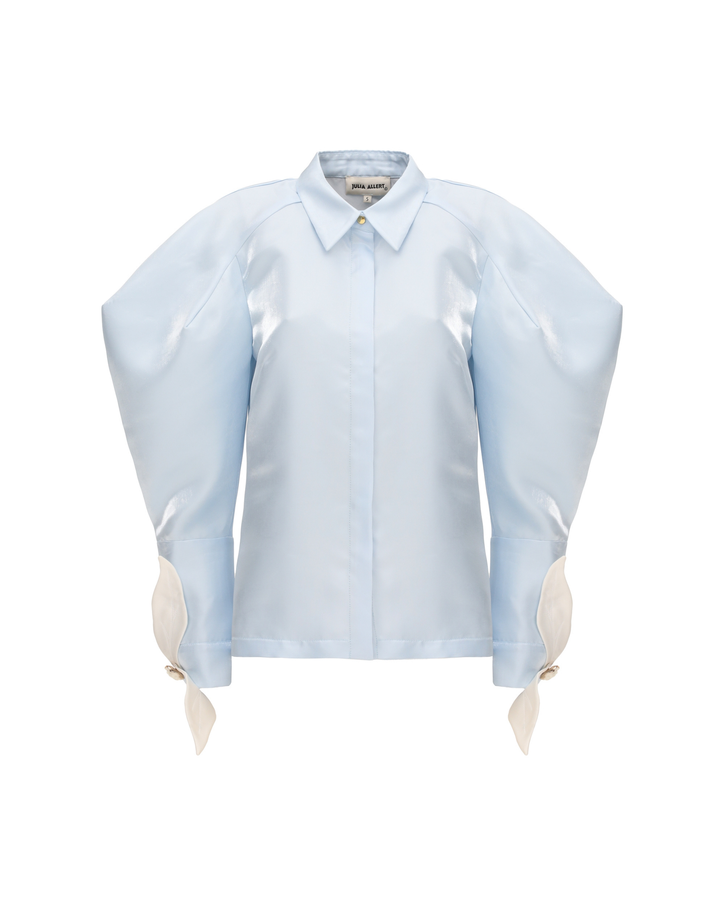 JULIA ALLERT Romantic Blouse With Balloon Sleeves - Light Blue