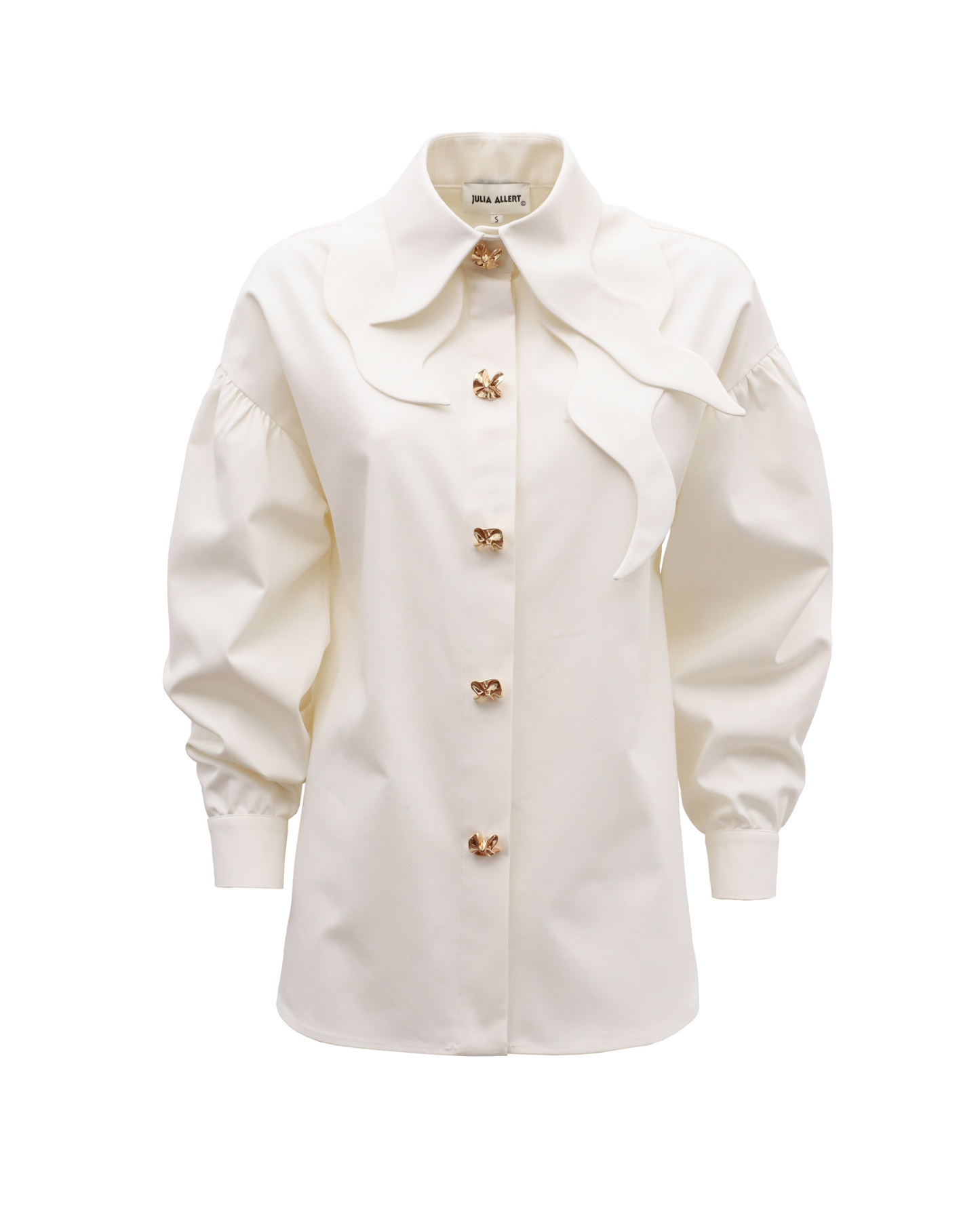 JULIA ALLERT Vintage-Inspired Blouse And Vest Set - Black/Ivory