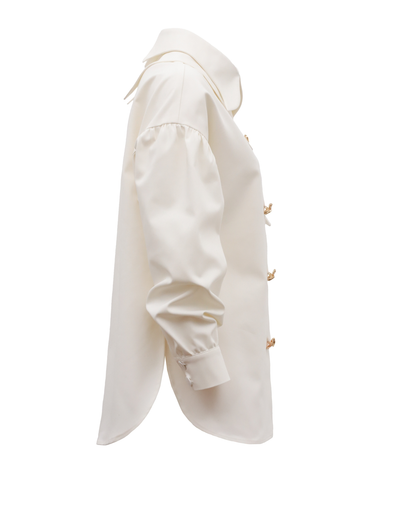 JULIA ALLERT Vintage-Inspired Blouse And Vest Set - Black/Ivory