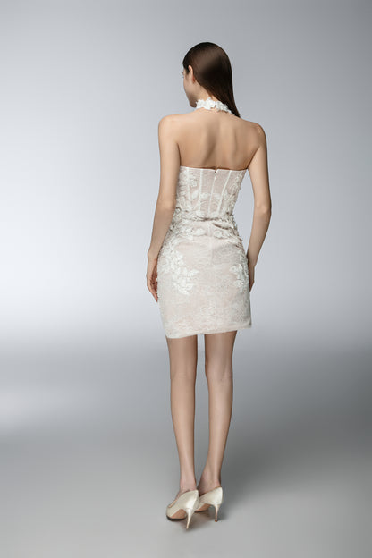 JessieQ Iris Dress - Ivory