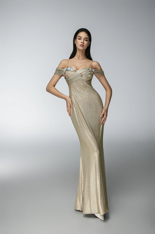 JessieQ Taylor Dress - Gold